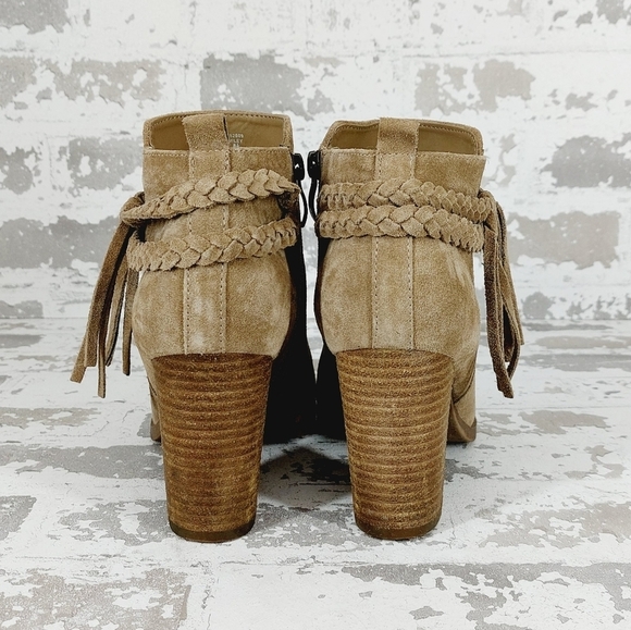 Michael by Michael Shannon Miley Women’s Tan Suede Ankle Boots T495 - Picture 4 of 10